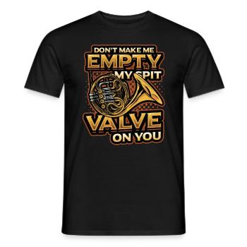 Vider mon crachat, valeur Français corne - T-shirt homme - noir - Devant - AI Model Male 178 light (178cm)
