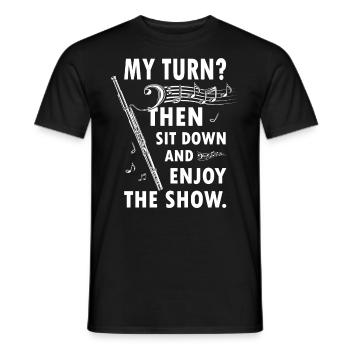Holzblasinstrument Musik Bassoonist - Männer T-Shirt - Schwarz - Vorne - AI Model Male 178 light (178cm)
