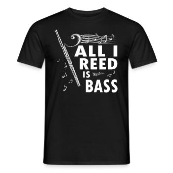 Holzblasinstrument Musik Bassoonist - Männer T-Shirt - Schwarz - Vorne - AI Model Male 178 light (178cm)