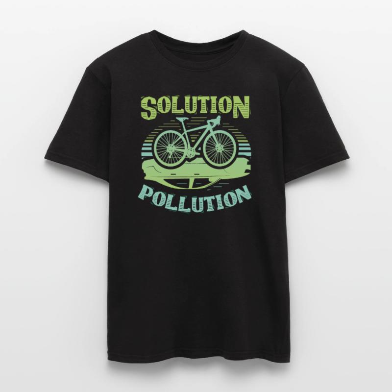 Solution de Polution Protection de l’environnement Cyclisme T-shirt homme