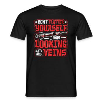 Ne pas flatter - T-shirt homme - noir - Devant - AI Model Male 178 light (178cm)