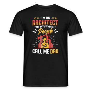 Ich Bin Ein Architekt - Männer T-Shirt - Schwarz - Vorne - AI Model Male 178 light (178cm)