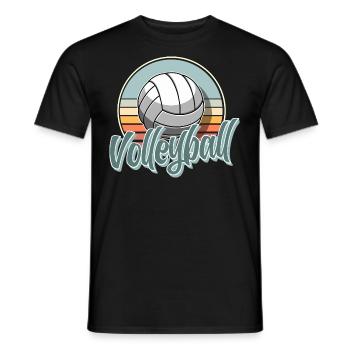 Volley-ball - T-shirt homme - noir - Devant - AI Model Male 178 light (178cm)