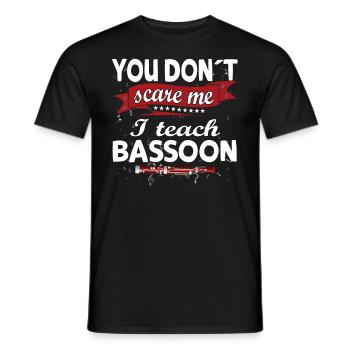 Holzblasinstrument Musik Bassoonist - Männer T-Shirt - Schwarz - Vorne - AI Model Male 178 light (178cm)