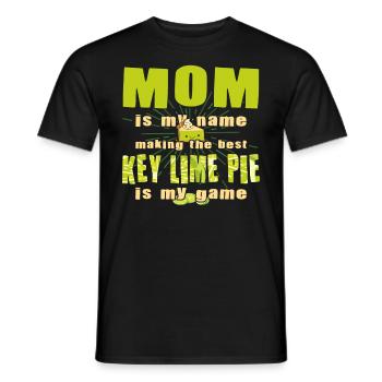 Funny Mother Lemon Cake Design - Men's T-Shirt - black - Front - AI Model Male 178 light (178cm)