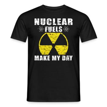 Kernkraft - Stolzer Nuklearingenieur - Männer T-Shirt - Schwarz - Vorne - AI Model Male 178 light (178cm)