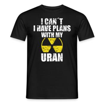 Nuclear Power - Proud Nuclear Engineer - Men's T-Shirt - black - Front - AI Model Male 178 light (178cm)