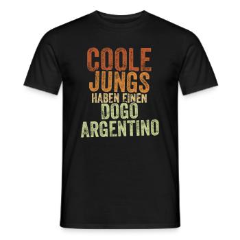Dogo Argentino - Männer T-Shirt - Schwarz - Vorne - AI Model Male 178 light (178cm)