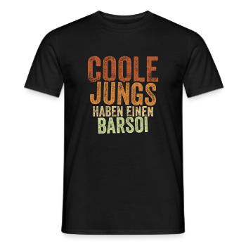 Barsoi - Männer T-Shirt - Schwarz - Vorne - AI Model Male 178 light (178cm)
