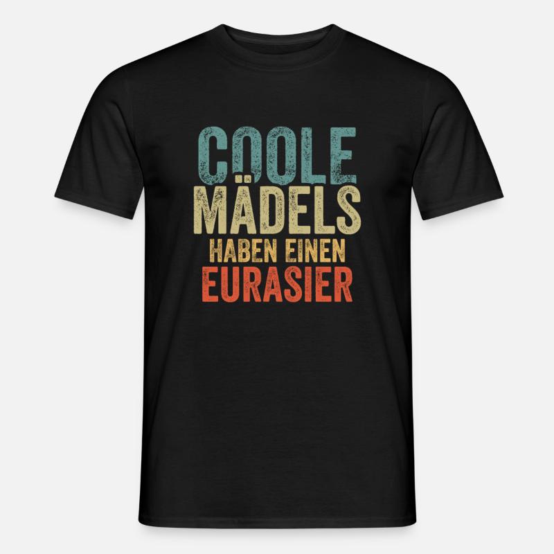 Eurasier - Männer T-Shirt - Schwarz