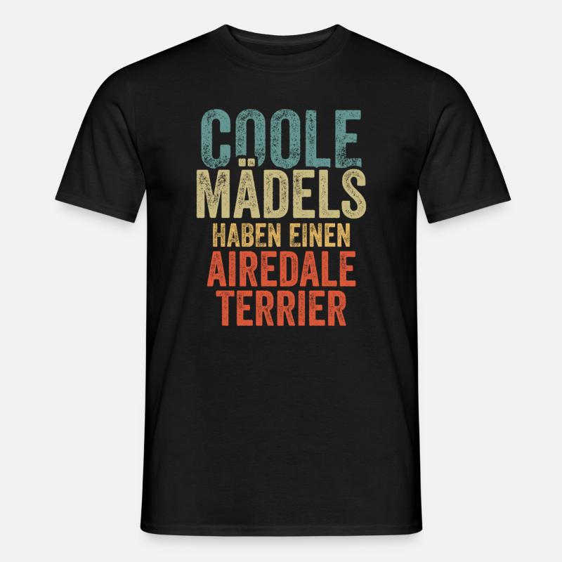 Airedale Terrier - Männer T-Shirt - Schwarz