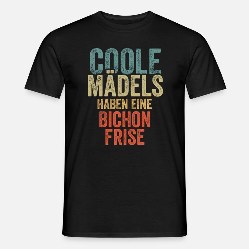 Bichon Frise - Männer T-Shirt - Schwarz