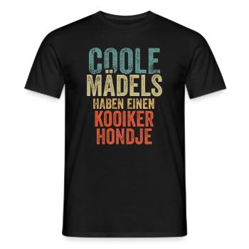 Kooikerhondje - Männer T-Shirt - Schwarz - Vorne - AI Model Male 178 light (178cm)