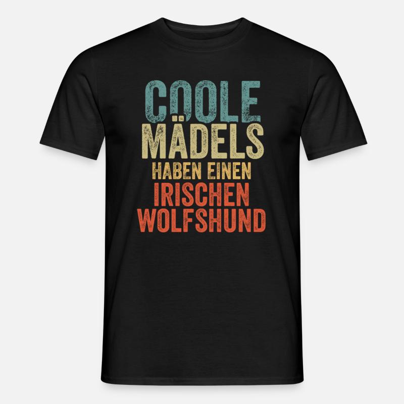 Irischer Wolfshund - Männer T-Shirt - Schwarz