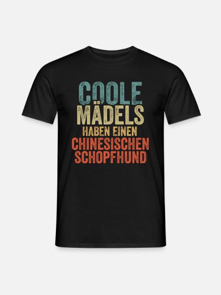 Chinesischer Schopfhund - Männer T-Shirt - Schwarz