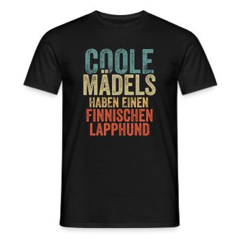 Finnischer Lapphund - Männer T-Shirt - Schwarz - Vorne - AI Model Male 178 light (178cm)