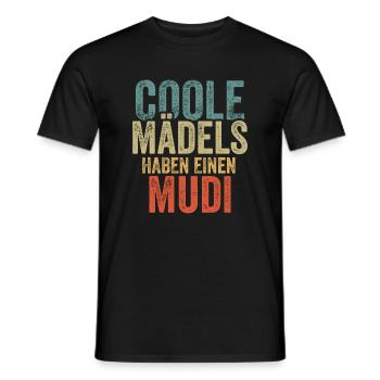 Mudi - Männer T-Shirt - Schwarz - Vorne - AI Model Male 178 light (178cm)
