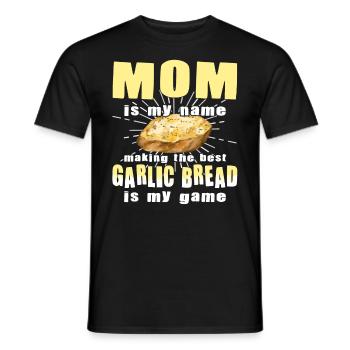 Drôle de mère fabricant d’ail - T-shirt homme - noir - Devant - AI Model Male 178 light (178cm)