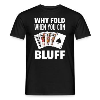 Joueur de poker Joueur de poker Cadeau de poker - T-shirt homme - noir - Devant - AI Model Male 178 light (178cm)