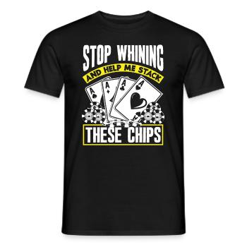 Poker Player Poker Player Poker Gift - Men's T-Shirt - black - Front - AI Model Male 178 light (178cm)