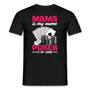 Joueur de poker Joueur de poker Cadeau de poker - T-shirt homme - noir - Devant - AI Model Male 178 light (178cm)