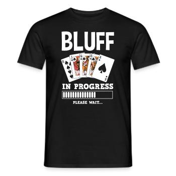 Joueur de poker Joueur de poker Cadeau de poker - T-shirt homme - noir - Devant - AI Model Male 178 light (178cm)