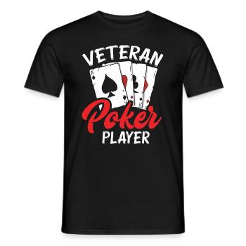 Joueur de poker Joueur de poker Cadeau de poker - T-shirt homme - noir - Devant - AI Model Male 178 light (178cm)