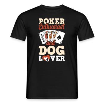 Joueur de poker Joueur de poker Cadeau de poker - T-shirt homme - noir - Devant - AI Model Male 178 light (178cm)