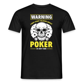 Joueur de poker Joueur de poker Cadeau de poker - T-shirt homme - noir - Devant - AI Model Male 178 light (178cm)