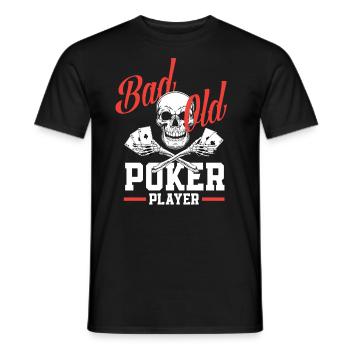 Poker Spieler Pokerspieler Pokern Geschenk - Männer T-Shirt - Schwarz - Vorne - AI Model Male 178 light (178cm)