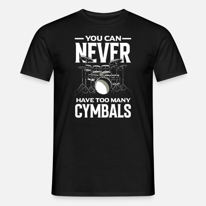 Schlagzeug Schlagzeuger Geschenk - Männer T-Shirt - Schwarz