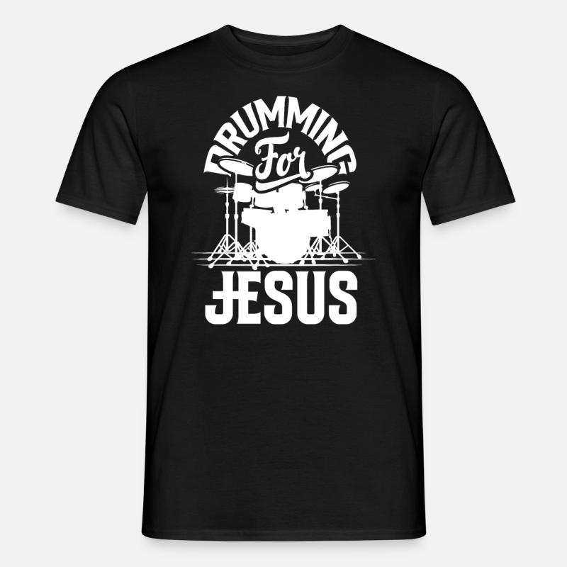 Schlagzeug Schlagzeuger Geschenk - Männer T-Shirt - Schwarz