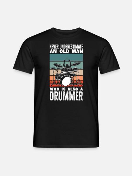 Drums Drummer Gift - T-shirt homme - noir
