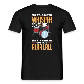 Schlagzeug Schlagzeuger Geschenk - Männer T-Shirt - Schwarz - Vorne - AI Model Male 178 light (178cm)
