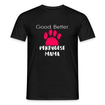 Pekingese - Men's T-Shirt - black - Front - AI Model Male 178 light (178cm)