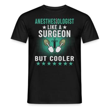 Medicine -Propofol -Anesthesiology - Men's T-Shirt - black - Front - AI Model Male 178 light (178cm)
