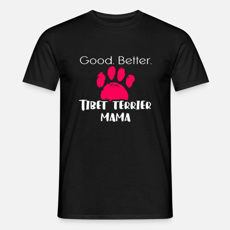 Tibet Terrier - Männer T-Shirt - Schwarz