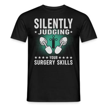 Medicine -Propofol -Anesthesiology - Men's T-Shirt - black - Front - AI Model Male 178 light (178cm)