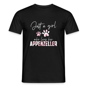 Appenzeller - Men's T-Shirt - black - Front - AI Model Male 178 light (178cm)