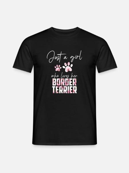Border Terriers - Men's T-Shirt - black