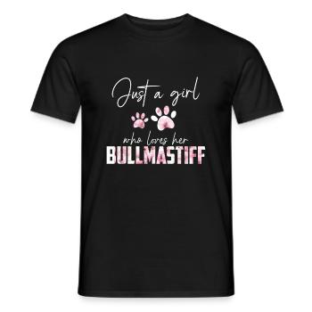 Bullmastiff - Men's T-Shirt - black - Front - AI Model Male 178 light (178cm)