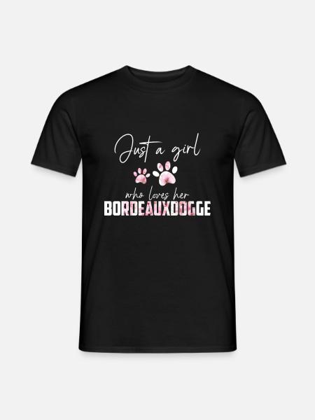 Bordeauxdogge - Männer T-Shirt - Schwarz