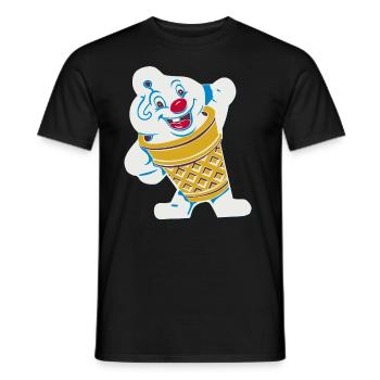 Une bonne glace, c'est toujours sympa - T-shirt homme - noir - Devant - AI Model Male 178 light (178cm)