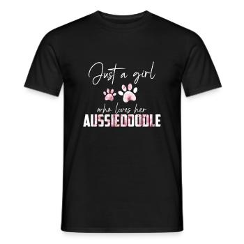 Aussiedoodle - T-shirt homme - noir - Devant - AI Model Male 178 light (178cm)