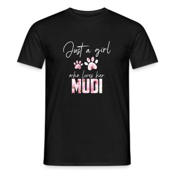 Mudi - T-shirt homme - noir - Devant - AI Model Male 178 light (178cm)