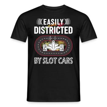 Articulated by Slot Cars - Slot Car - Men's T-Shirt - black - Front - AI Model Male 178 light (178cm)