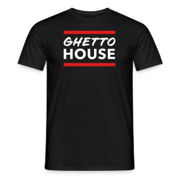 Ghetto House Music Minimalistisch Booty House - Männer T-Shirt - Schwarz - Vorne - AI Model Male 178 light (178cm)
