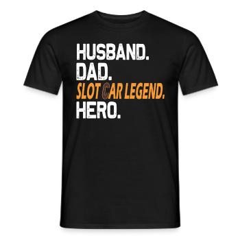 Ehemann Vati Slot Car Racing - Slot Car - Männer T-Shirt - Schwarz - Vorne - AI Model Male 178 light (178cm)