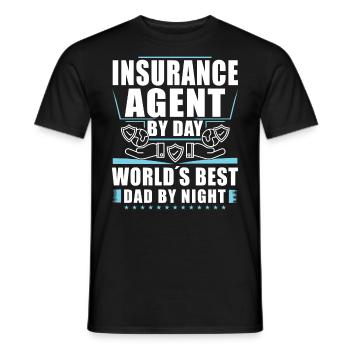 Funny Insurance Sales Representative - Men's T-Shirt - black - Front - AI Model Male 178 light (178cm)