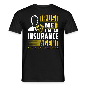 Funny Insurance Sales Representative - Men's T-Shirt - black - Front - AI Model Male 178 light (178cm)